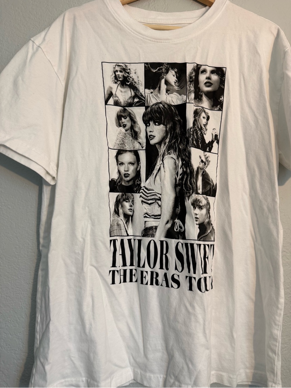Taylor Swift White & Black Photo Collage Eras Tour Tee - Picture 2 of 3